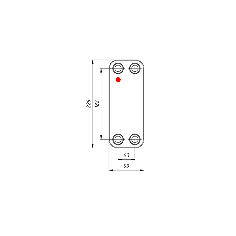 Échangeur de chaleur à eau passif EKO AIR 5-8 kW
