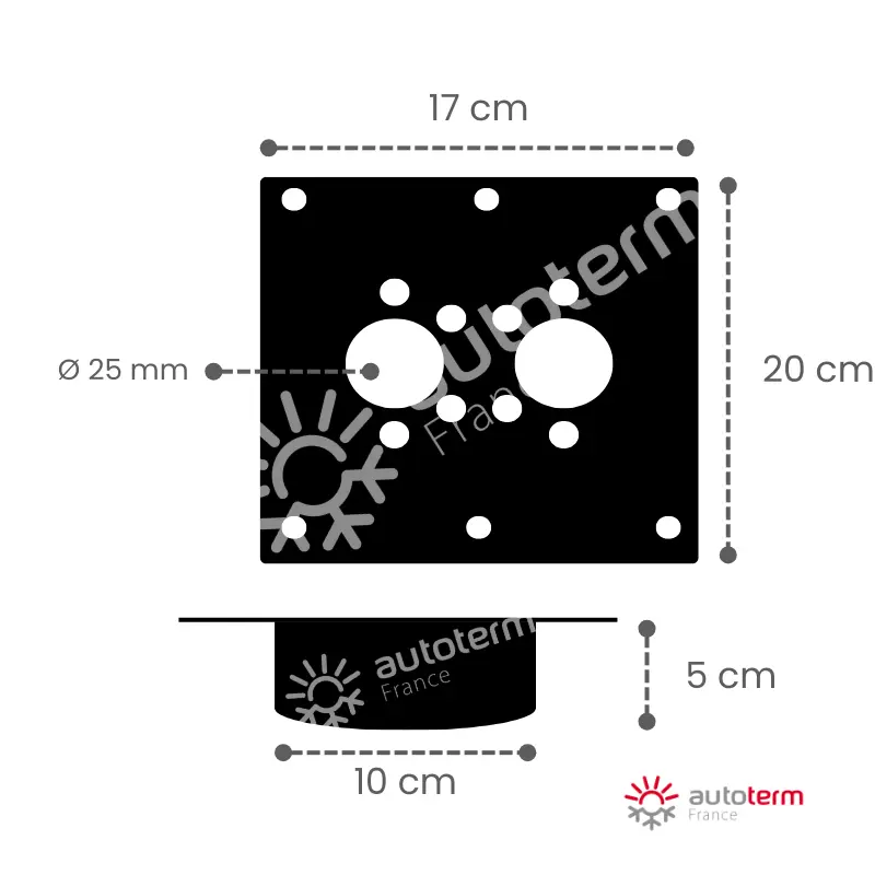 Support de montage au sol 2D4D 5 cm.webp