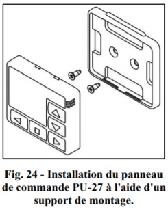 Support pour panneau de commande PU-27 P4350