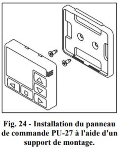 Support pour panneau de commande PU-27 P4350