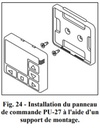 Support pour panneau de commande PU-27 P4350