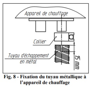 Tuyau d'échappement 1m ⌀ 24 mm DE019