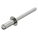 Rivet aveugle à tête plate, acier inoxydable A2 4,8X15,1MM 