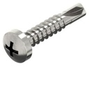 Vis Autoperceuse Inox A2 Tête Cylindrique Empreinte Cruciforme 4,8x16mm