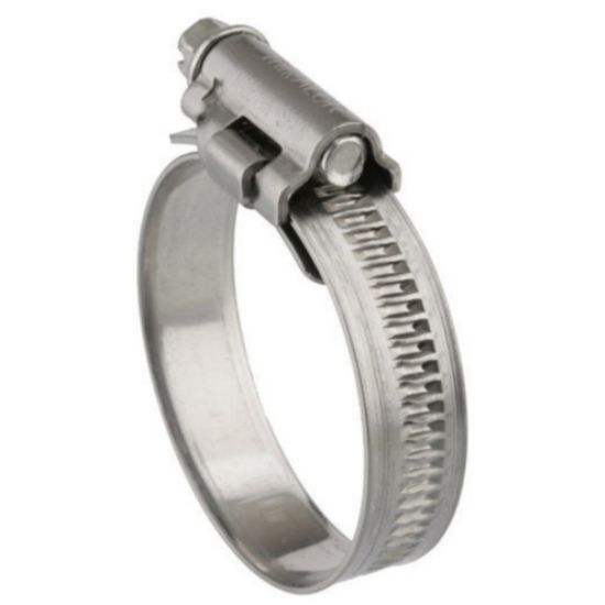 Collier de serrage acier A4 Inox ø 16-27 mm pour tuyau de liquide caloporteur 
