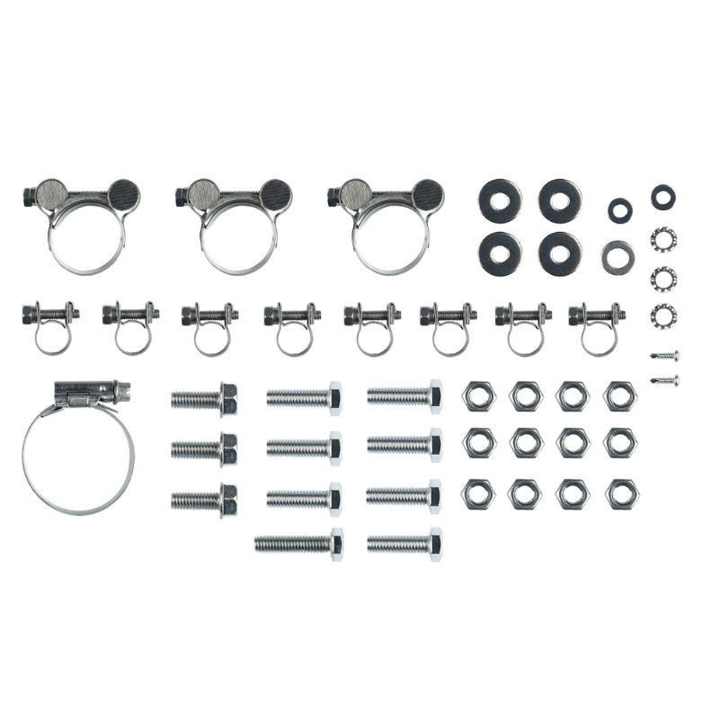 Kit de montage et colliers en acier inoxydable