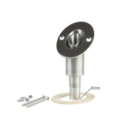 Passe coque d'échappement ⌀ 24 mm en biais