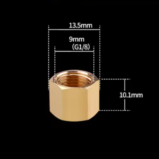 [RC910] Bouchon en laiton à tête hexagonale 1/8 male
