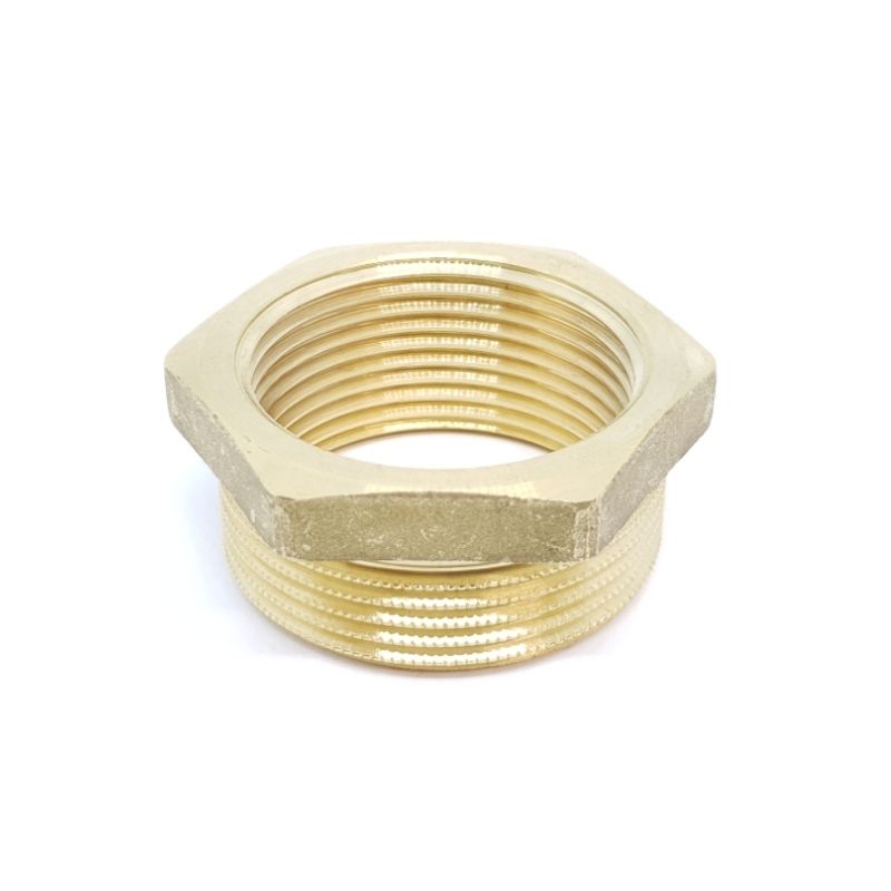 [AT0068] Adaptateur de filetage en laiton        1 1/2'' mâle - 1 1/4'' femelle